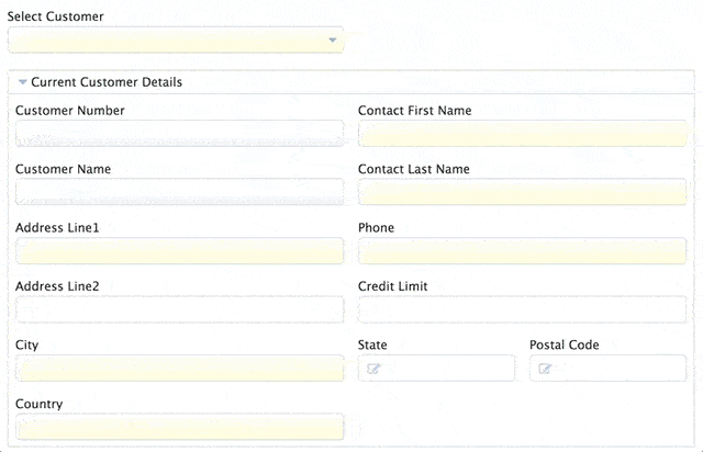 Purchase order form populating with SQL data