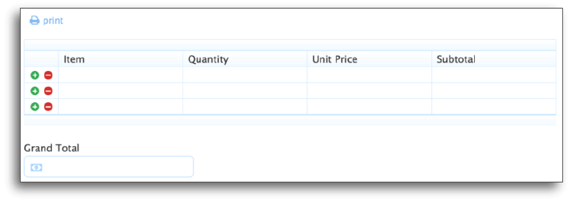 Dynamic form that can perform calculations
