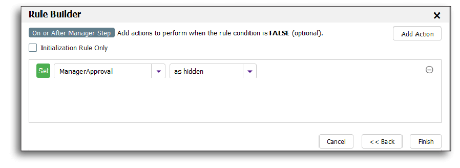 Hiding the Manager approval section on a dynamic form