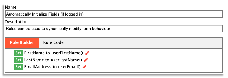 Business rules to auto-populate forms on frevvo