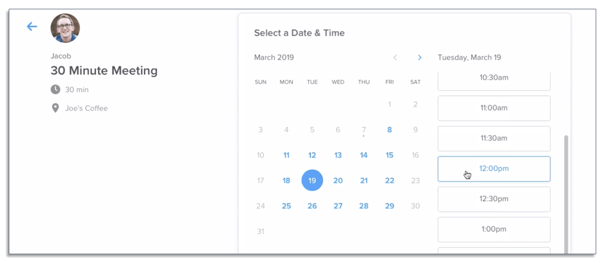 Schedule meetings with Calendly