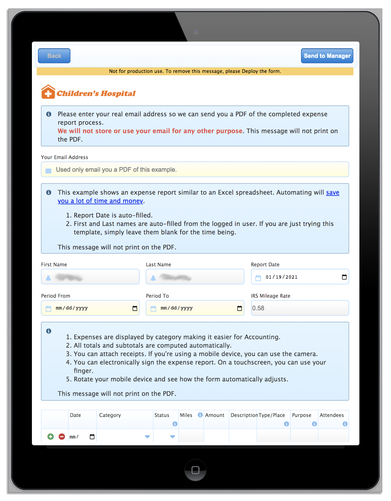 Testing workflows in frevvo